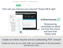 Tablet Screenshot of onlineresume.us